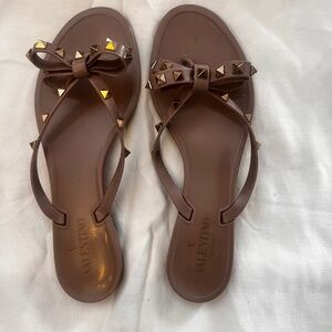Valentino Garavani Rockstud PVC thong sandals